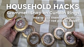 DIY Curtain Hack Who knew it was so easy [upl. by Lipinski52]