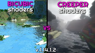 MCPE 118  BICUBIC BETA vs CSPE SHADERS v25  Minecraft PE Realista [upl. by Nitsrek]