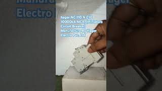 hager NC 110 N C10 10000kA MCB Miniature Circuit Breaker Manufacture By Hager Electro Pvt Ltd ✓ [upl. by Narud]