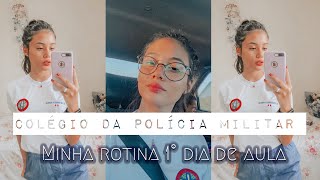 PRIMEIRO DIA DE AULA COLÉGIO DA POLÍCIA MILITAR [upl. by Giusto]