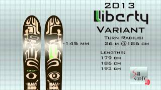 SkiGearTVs 2013 Buyers Guide Presents The 2013 Liberty quotVariantquot Ski [upl. by Ycram]