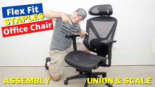 How to assemble Flex fit Dexley Mesh office chair By Union amp Scale staples [upl. by Jordon]