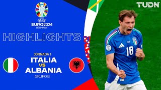 HIGHLIGHTS  Italia vs Albania  UEFA EURO 2024  J1  TUDN [upl. by Hellman]