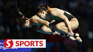 A bronze for Pandelela RinongNur Dhabitah Sabri pair [upl. by Ignatius]