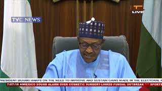 WATCH President Buharis Farewell Speech to the Nation [upl. by Ayvid602]