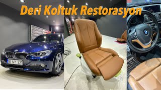 BMW 320i F30 Dakota Deri Recaro Koltuk TamiriRestorasyonu  Vintage Detailing [upl. by Eibrad823]