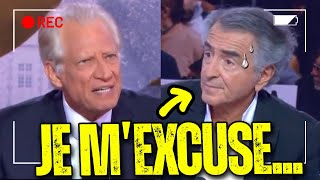 BHL insulte Dominique de Villepin qui lui fait REGRETTER ses propos [upl. by Llenyl]