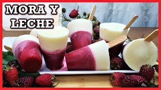 Como hacer HELADOS de MORA  helados de leche con MORA cremosos [upl. by Tiffany220]