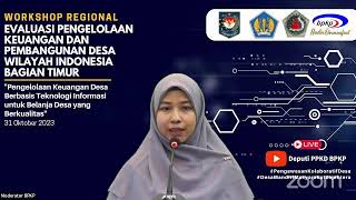 Workshop Nasional Evaluasi Pengelolaan Keuangan dan Pembangunan Desa Wilayah Indonesia Bagian Timur [upl. by Aimik585]