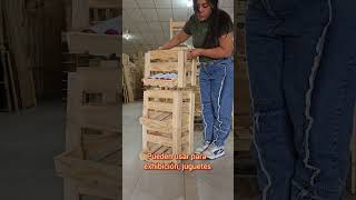 frutero apilable de madera repisas furnituredesign mueblesdediseño [upl. by Jar]