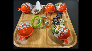 Filling platter with sweets  Halloween Kinder Joy  Satisfying Relaxing [upl. by Terbecki905]