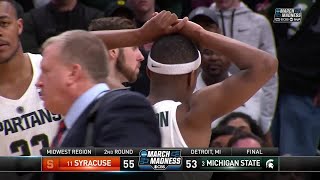 Syracuse takes down Michigan State to advance to the Sweet 16 [upl. by Genaro911]