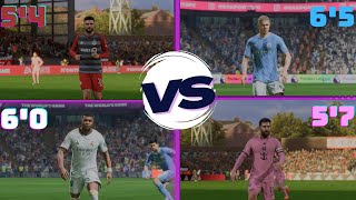 Which is the Best Height in Football  EA FC 24 Experiment height easportsfc experiment [upl. by Norek]