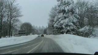 Tiefwinterliche Fahrt von Schmallenberg Oberkirchen nach Niedersorpe 222010 Teil 3 [upl. by Meagher]