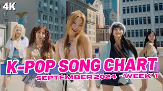 KPOP SONG CHART  SEPTEMBER 2024 WEEK 1 [upl. by Oakman]