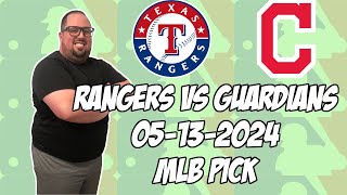 Texas Rangers vs Cleveland Guardians 51324 MLB Pick amp Prediction  MLB Betting Tips [upl. by Eltsirk549]