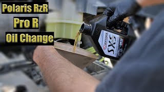 How To Change The Oil In Your Polaris RzR Pro R  UTV Action [upl. by Bohs]