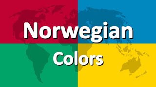 Learn Norwegian part 3  Colors [upl. by Milly]