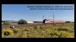 MosinaKrosno letnie Elfy 48WE Kolei Wielkopolskich  7 przejazdów dn 23072023r [upl. by Yarazed]