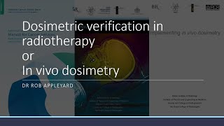 In vivo dosimetry lecture [upl. by Graniah]