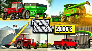 FIRST DAY OF HARVEST ON FAMILY FARM IOWA ROLEPLAY  FARMING SIMULATOR 2000S [upl. by Naamana]