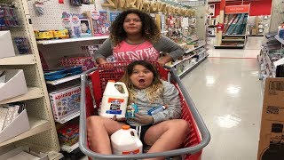 HUGE SLIME SUPPLIES SHOPING HAUL AT TARGET  KARINA GARCIAS NEW SLIMES  FORTNITE DANCING IN TARGET [upl. by Ogeid]