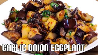 Eggplant Stir Fried  Quick and Delicious Eggplant Recipe  Garlic Brinjal Recipe [upl. by Seldun]