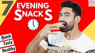 7 Quick amp Healthy Evening Snacks For the Week Vegetarian [upl. by Kraus]