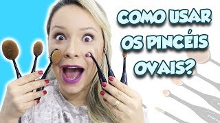 MAKE COMPLETA SÓ COM PINCÉIS OVAIS [upl. by Esital]