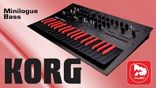 Korg Minilogue Bass  аналоговый синтезатор с простым управлением [upl. by Emirak]