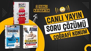 COĞRAFİ KONUM SORU ÇÖZÜMÜ CANLI YAYIN [upl. by Rikahs314]