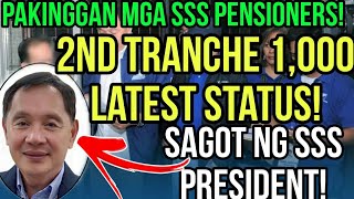 ✅SSS ALERT 2ND TRANCHE 1K PENSION INCREASE LATEST UPDATE MAY 2024 [upl. by Ahsiekat]