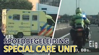 Spoedbegeleiding  Special Care Unit  Pasgeboren Baby  Verkeerspolitie MiddenNederland [upl. by Enelyak]