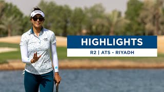 Second Round Highlights as Alison Lee makes history  Aramco Team Series  Riyadh [upl. by Sirromed]