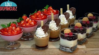 3 POSTRES PARA NAVIDAD RÁPIDOS FÁCILES Y MUY ECONÓMICOS Recetas paso a paso Loli Domínguez [upl. by Yetah]