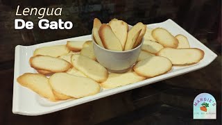 Lengua De Gato Recipe  Filipino Cookies [upl. by Esmaria]