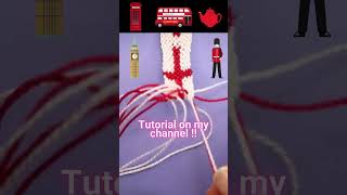 Friendship Bracelet Making  ENGLAND  USA  QATAR Bracelet  How to make Bracelets [upl. by Ojybbob62]