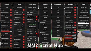 Murder Mystery 2  MM2 GUI Script Hub Pastebin [upl. by Laohcin69]