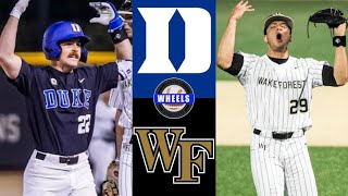 12 Duke vs 1 Wake Forest Chase Burns was DOMINANT  2024 College Baseball Highlights [upl. by Conti505]