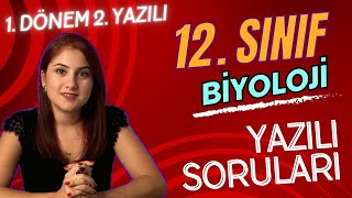 12 SINIF BİYOLOJİ 1 DÖNEM 2 YAZILIYA HAZIRLIK  PDF 2023  2024 [upl. by Esmeralda888]