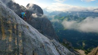 Ridgeline IV The Dolomites  Gee Atherton Rides The Via Ferrata [upl. by Lennahs]