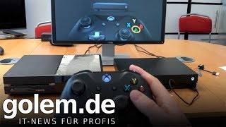 XBOX ONE X IM TEST alt Neues Video mit besserem Ton in der Beschreibung [upl. by Pinsky]