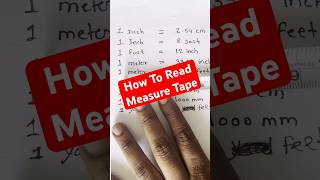 How To Read Measuring Tape In Hindi  मेजरमेंट टेप से नाप लेना सीखे  MM CM Inch Foot Metre में [upl. by Longley]