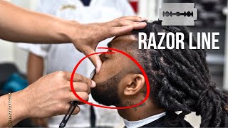 HOW TO GET A SHARP BEARD LINEUP USING A RAZOR [upl. by Chemaram905]