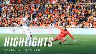 🎬 APOEL FC  KAA Gent 12 UECL PO [upl. by Ioab]