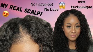 MOST UNDETECTABLE WIG  No Leaveout No Lace  Wear your REAL SCALP  BRAID OUT [upl. by Allie392]