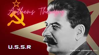 Anthem of Soviet Union 19441955  Stalin lyrics [upl. by Rutra857]