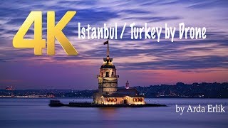 4K Istanbul  Turkey by Drone [upl. by Anialam]