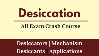 Desiccation  Process Of Desiccation In Hindi Urdu  Desiccator In Laboratory  Online Tutoring [upl. by Heydon]