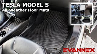 EVANNEX All Weather Rubber Floor Mats for the Tesla Model S [upl. by Talley]